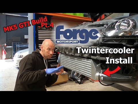 FORGE TWINTERCOOLER INSTALL on the Mk5 GTI