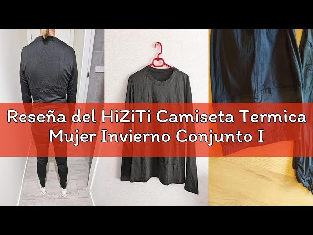 Vídeo relacionado con HiZiTi Camiseta Termica Mujer Invierno Conjunto Interior Termico Manga Larga Ropa para el Frio Extremo Camisetas Mallas Pantalones Leggings Térmicos Ropa Nieve Blanco XS