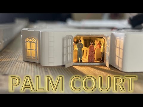 Radio Control Trumpeter 1:200 Titanic Build Part 34 - Veranda Cafe and Palm Court