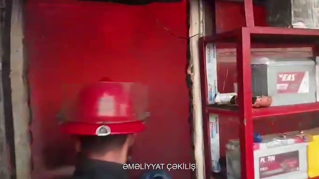 Sumqayıtda sexdə yanğın olub VİDEO