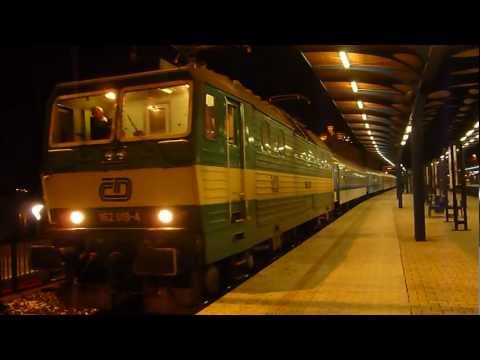 ČD 162.019 - Odjezd vlaku R 784 - Ústí nad Labem hl.n., 19.1.2013