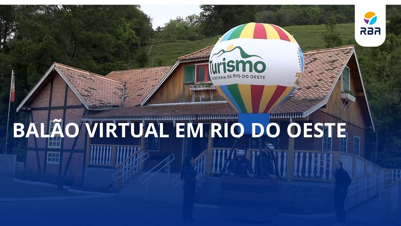 Já imaginou sobrevoar Rio do Oeste sem sair do chão? 🎈