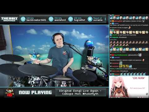The8bitdrummer plays "Live Again" by Calliope Mori