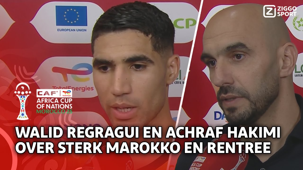 'Dit was heel goed voor ons zelfvertrouwen!' 💪 | Interview Regragui en Hakimi