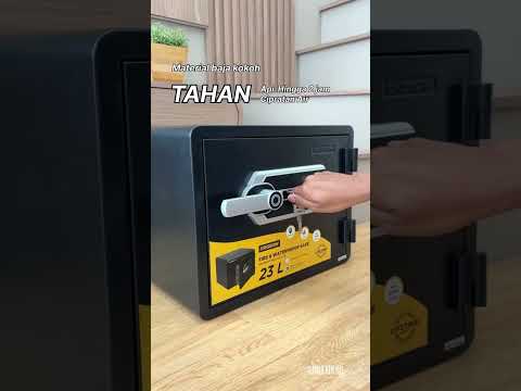 Gambar Krisbow Brankas Tahan Api & Air Fingerprint 48x45.7x47 cm FP3502F - Hitam