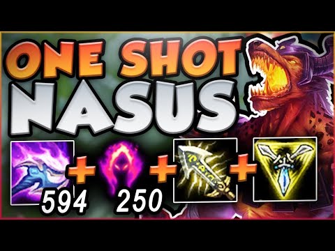 Full AD Nasus One Shot Montage with Dark Harvest!!!