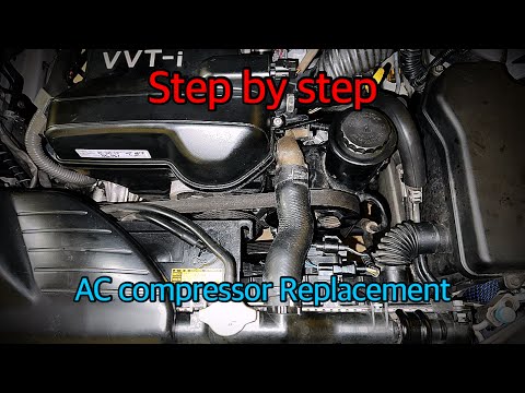 2JZ AC compressor replacement | Lexus | Toyota | GS300 | SC300 | IS300 | complete step by step