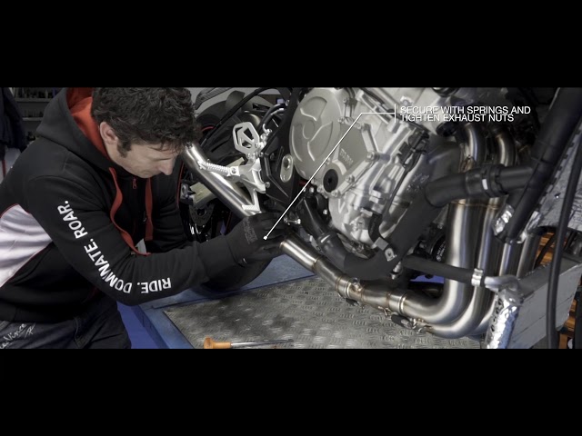 Leovince LV One EVO Full System Exhaust Muffler Pipe SS CF 4