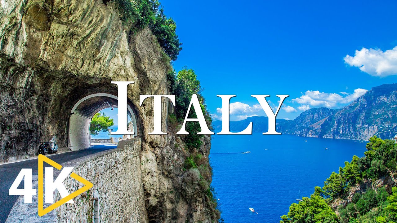 FLYING OVER ITALY (4K UHD) - Relaxing Music Along With Beautiful Nature Videos - 4K Video Ultra HD