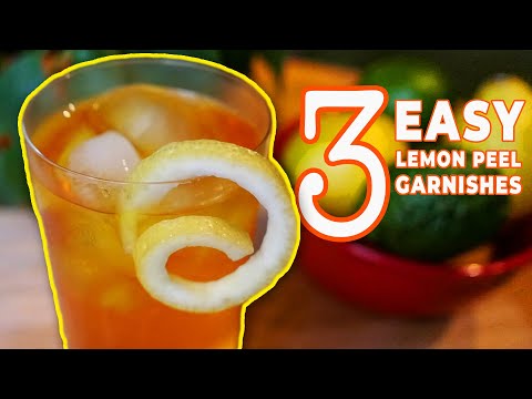 LEMON GARNISHES 3 different ways | Cocktail Hacks | The Daily Meal