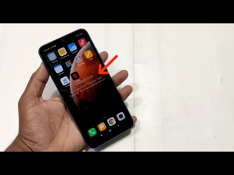 Redmi 9 Active Talkback is on press and hold volume and volume for 3 seconds to turn off