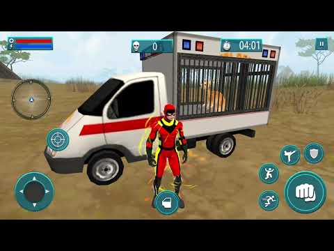 Light Speed Robot Hero Animal Rescue Mission #2 Ambulance driving Rescue Games Android Gameplay