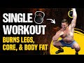 Single Kettlebell Core & Legs Workout [Burns Fat Too!] | Coach MANdler