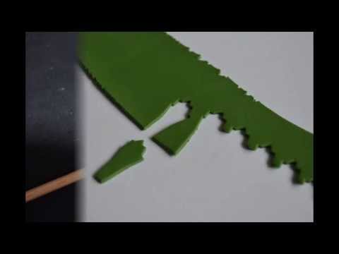 How to make a clay snowdrop