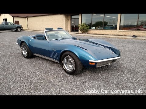 1971 Bridgehampton Blue Corvette Stingray Convertible For Sale Video