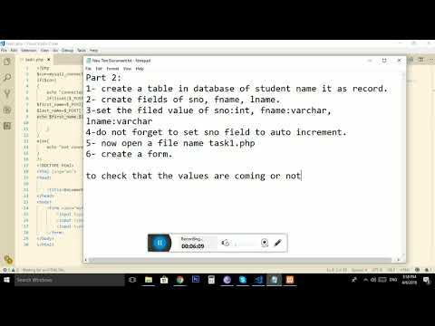 Create Mysql Database Tables And Insert Data Using Php Function