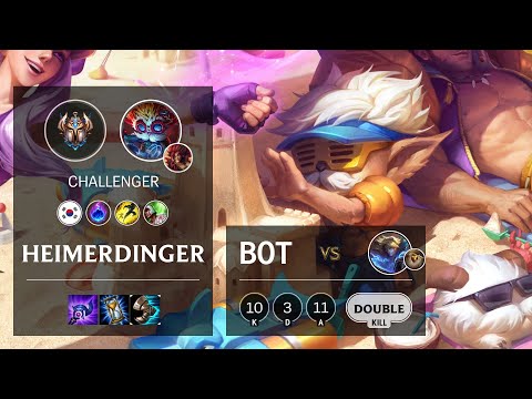 Heimerdinger Bot vs Ezreal - KR Challenger Patch 10.14