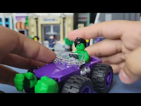 lego 10782 hulk vs rhino truck showdown. A 4+set done right ✅️