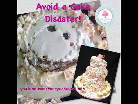 How to Dowel a Tiered Stacked Wedding Cake for Safe Transporting Tutorial - Avoid a Cake Disaster