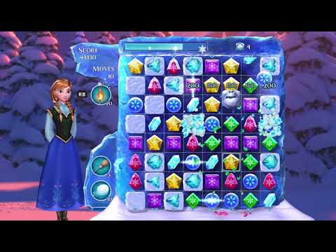 Frozen Free Fall: Snowball Fight Level 173 Walkthrough, No Power Ups