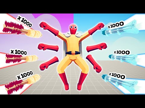 1000x OVERPOWERED ICE + FIRE ARROW VS EVERY BOSS | TABS - Totally Accurate Battle Simulator