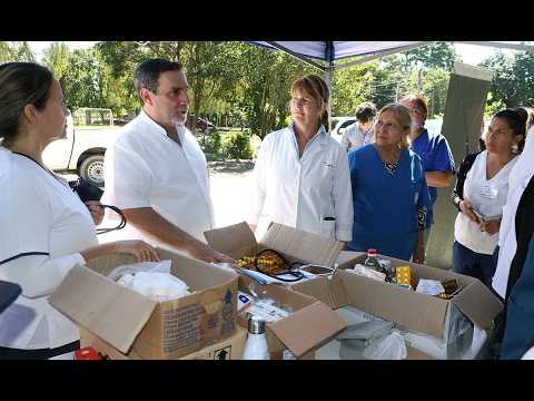 Presencia territorial del sistema sanitario en Santa Ana tras el temporal