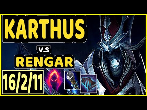 MAXLORE (KARTHUS) vs RENGAR - 16/2/11 KDA JUNGLE GAMEPLAY - EUW Ranked MASTER