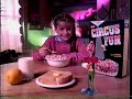 Circus Fun Cereal Commercial 1986