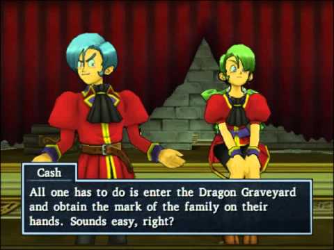 146 Dragon Quest 8 Cut-scene - Cash and Carrie Describe The Contest For The Golding Family Fortune