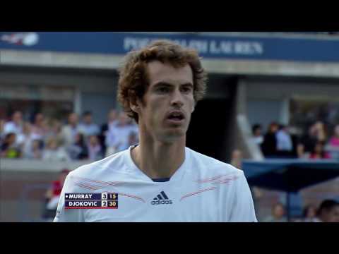 Andy Murray vs. Novak Djokovic 2012 Final 54-shot rally!