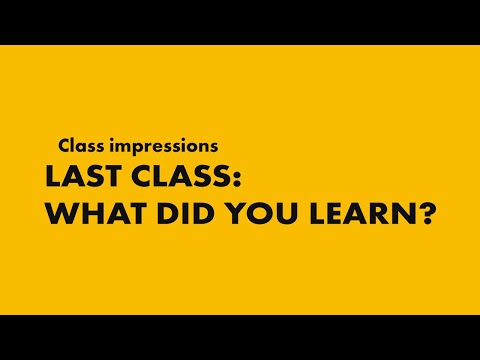 A compilation of tutor Gayle Mahulette's last class