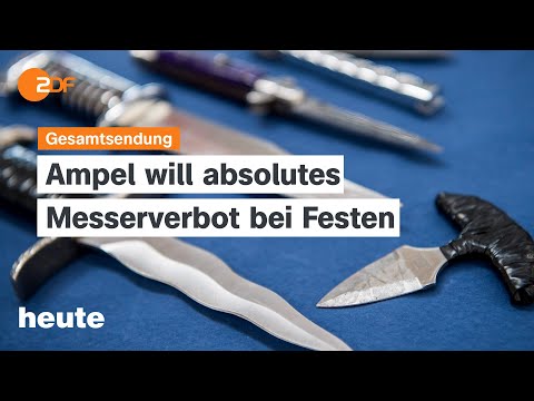 Video Thumbnail: heute 19:00 Uhr vom 12.09.2024 Messerverbot, EZB senkt Leitzins, Bundesweiter Warntag