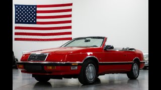 Video Thumbnail for 1990 Chrysler LeBaron