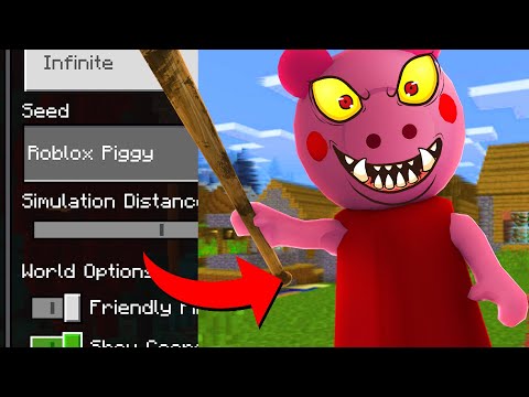 O1G - Don't play the ROBLOX PIGGY world in Minecraft.. (cursed)