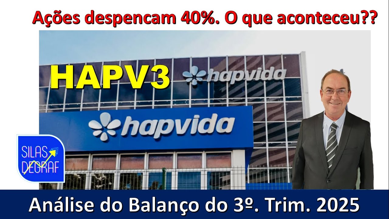 HAPV3 - HAPVIDA PARTICIPAÇÕES S/A. ANÁLISE 3o. TRIM. 2025. PROF. SILAS DEGRAF. O que aconteceu?