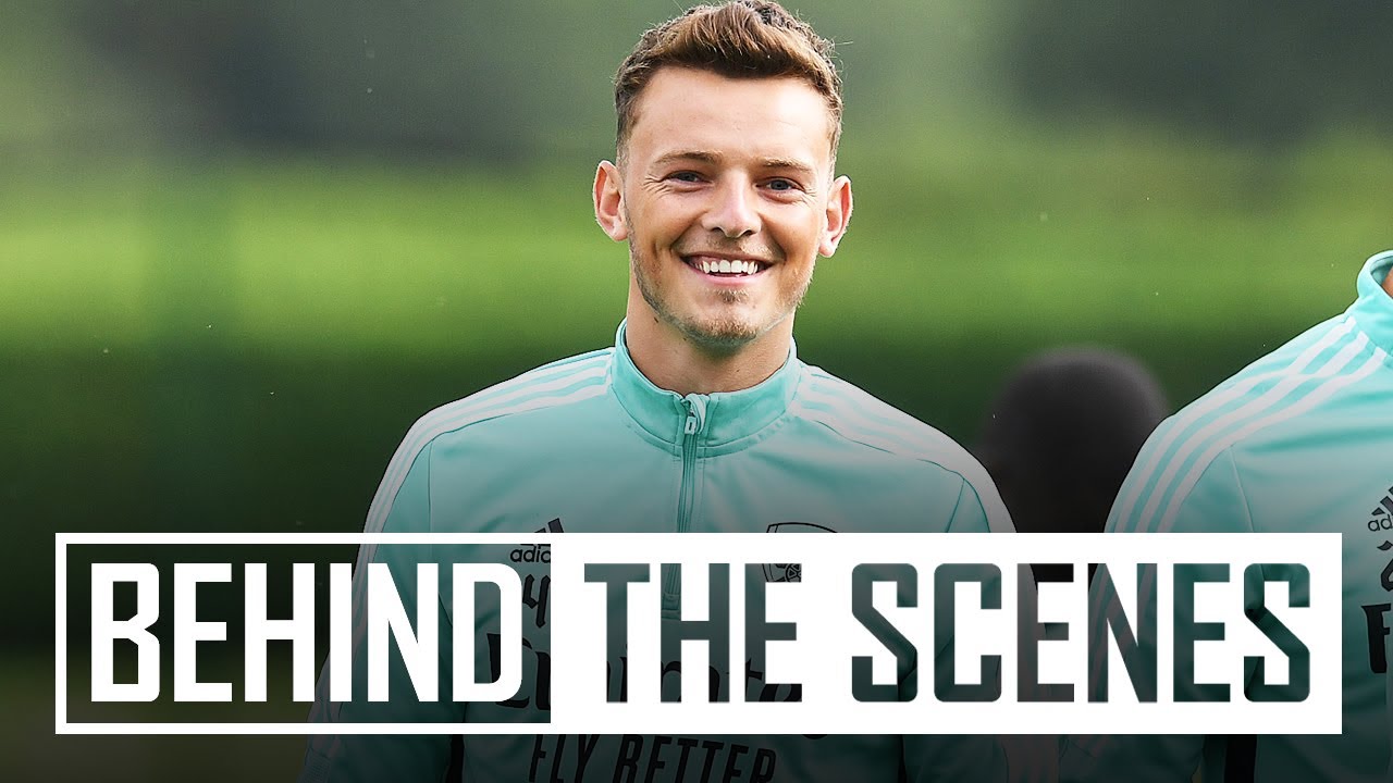 Ben White's first training session - Behind the scenes at Arsenal training centre