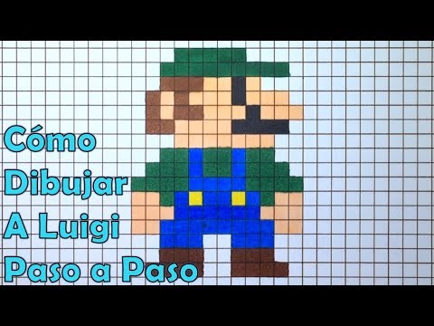 Cómo Dibujar a Luigi en 8 bit o Pixel Art! TUTORIAL PASO A PASO