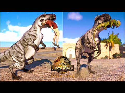 YUTYRANNUS HUNTING ANIMATIONS vs ALL HERBIVORE AND CARNIVORE DINOSAURS | JURASSIC WORLD EVOLUTION 2