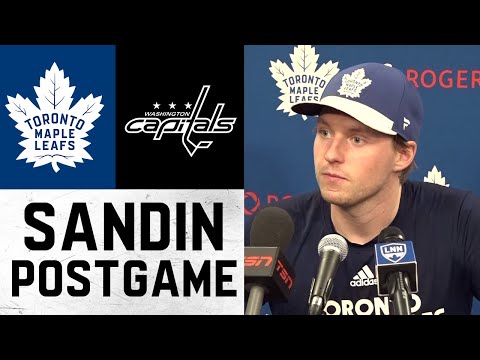 Rasmus Sandin Post Game ' Toronto Maple Leafs vs Washington Capitals ' February 28, 2022