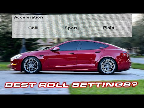 CHILL, SPORT, PLAID, ROLL * Tesla Plaid * Roll Testing with and without Drag Mode