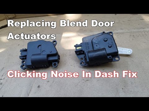 How to Replace Blend Door Actuator Dodge Avenger (Clicking Tapping Noise In Dash Fix)
