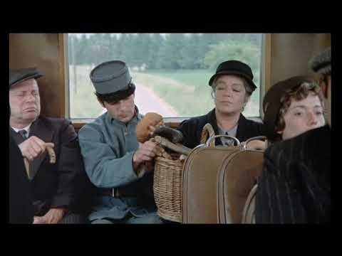 "La veuve Couderc" - Alain Delon, Simone Signoret: opening scene