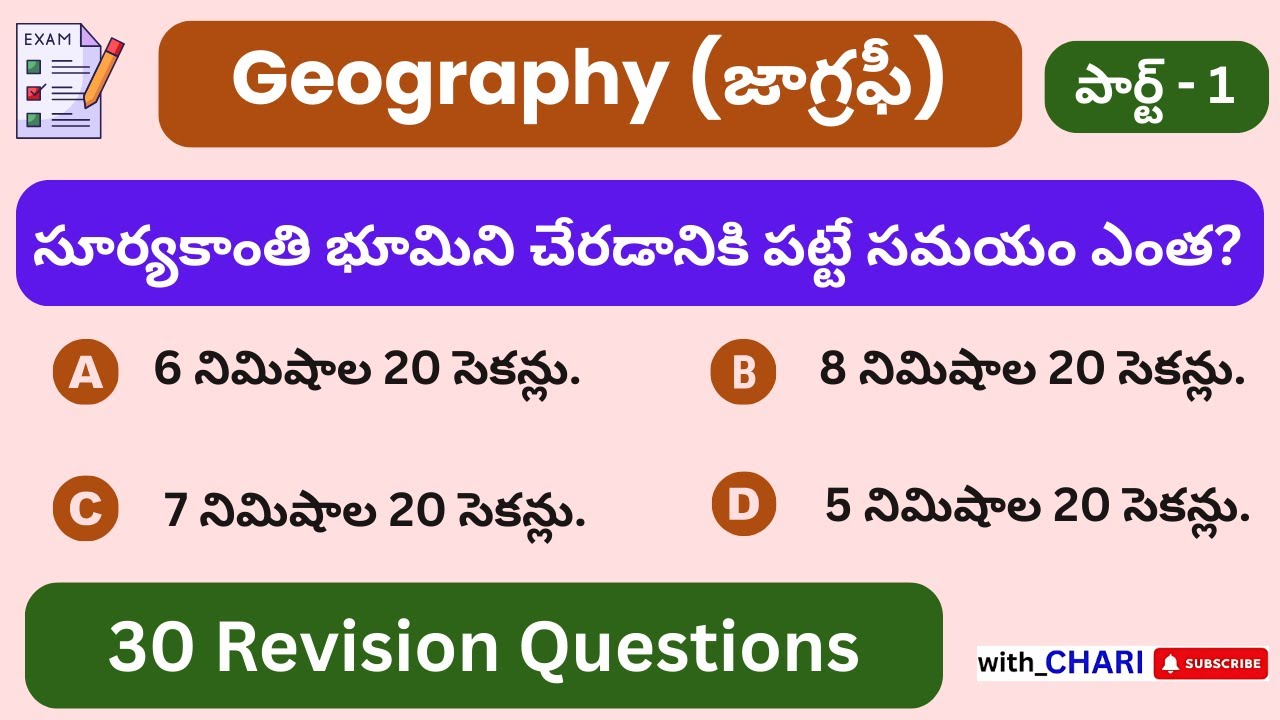 Geography – Test 1