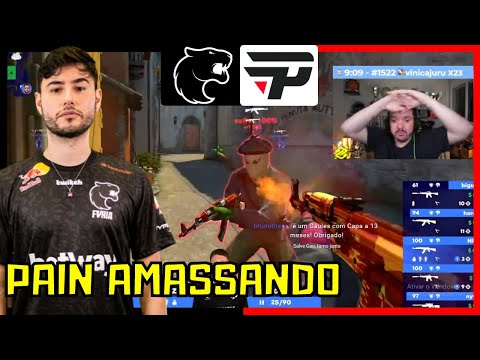 Fúria vs Pain (Inferno - Mapa 2) GRANDE FINAL da BLAST - Gaules Apoka mch e Liminha