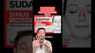 Take THIS not THIS ❌💊 Why phenylephrine (Sudafed PE) doesn’t work! Pharmacist explains #congestion