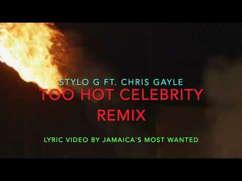 Too Hot Celebrity Remix - Stylo G ft. Chris Gayle (Lyrics)