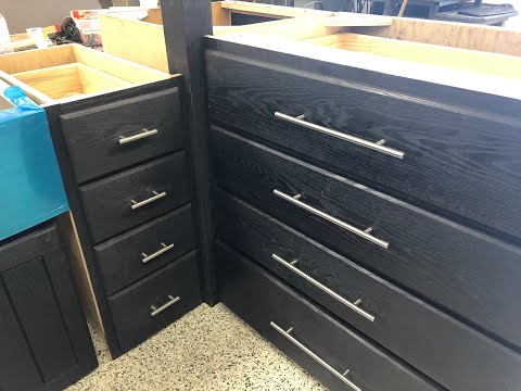 Montana A Frame Kitchen Cabinet Finishing Process