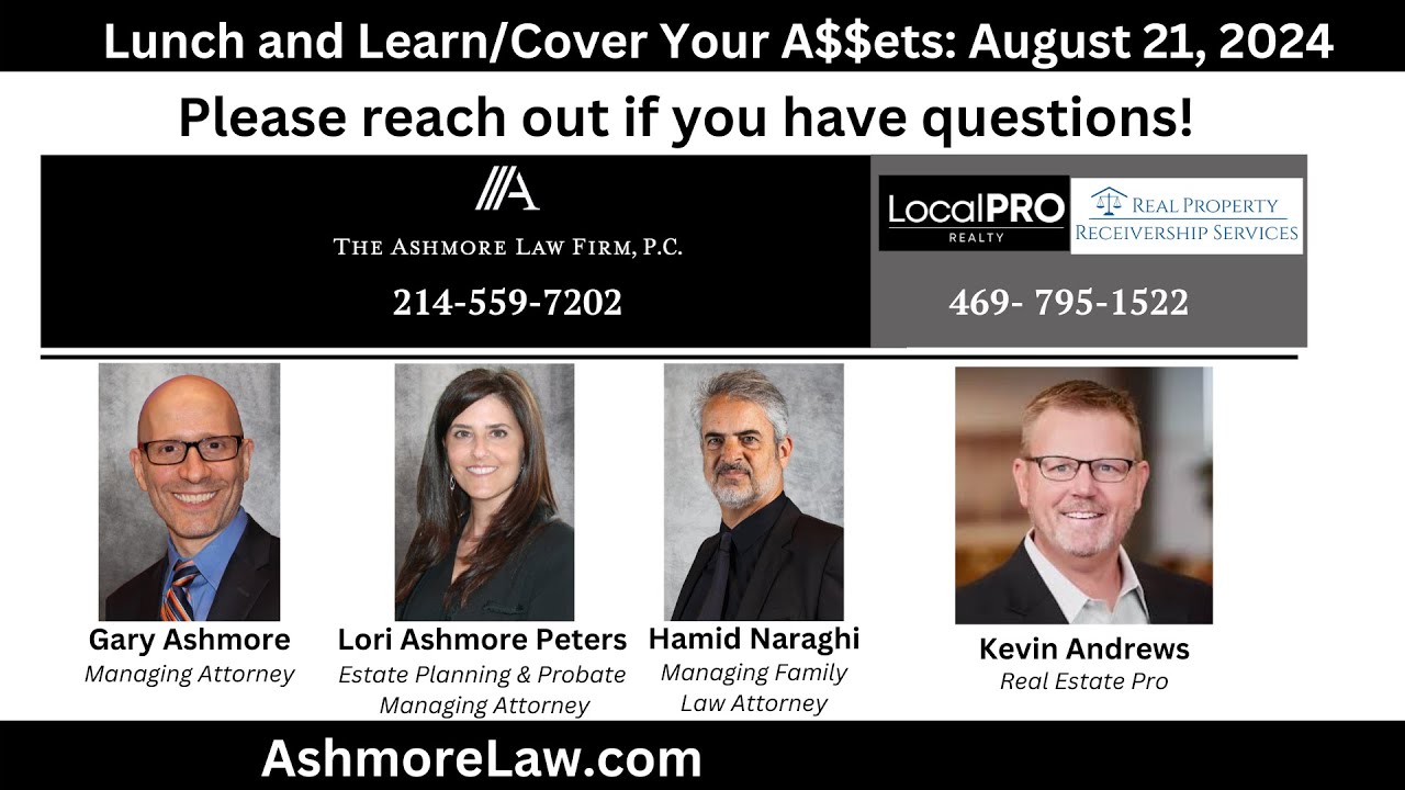 Lunch and Learn Cover Your Assets