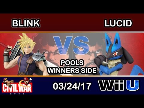 2GGC: Civil War - SM | Blink (Cloud) Vs. Lucid (Lucario) Pools Winners Side - Smash Wii U