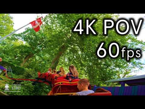 Mariehønen (Surprisingly Fun Kiddie Coaster!) - Bakken 4K60 Back Row POV